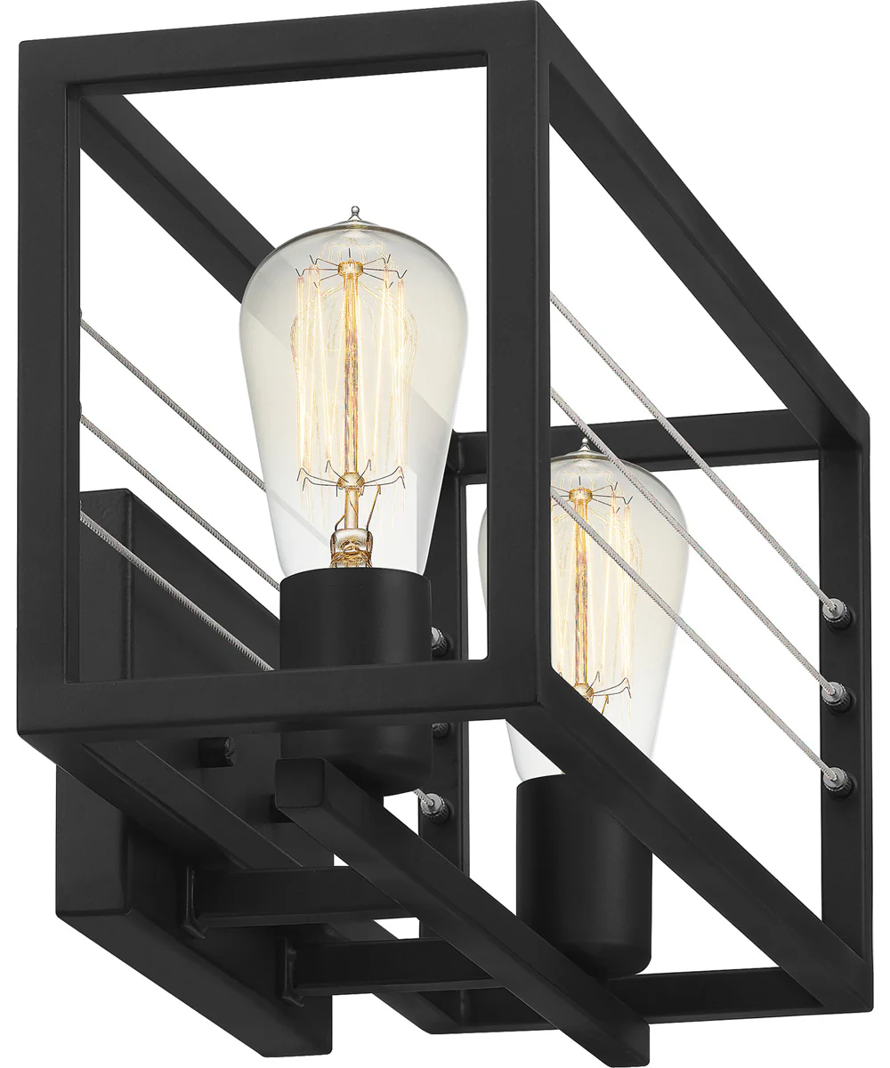 Awendaw Medium 2-light Bath Light Matte Black - Image 5