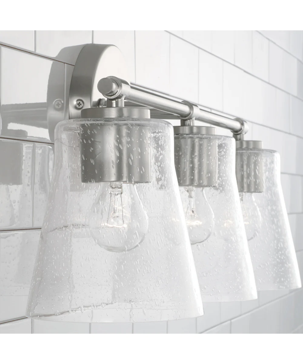 Baker 3-Light Vanity Brushed Nickel - Image 3