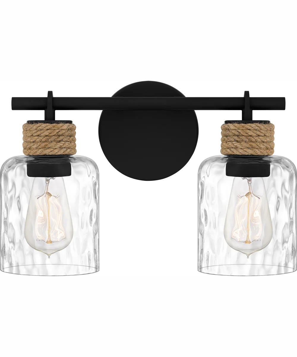 Baltic Medium 2-light Bath Light Matte Black
