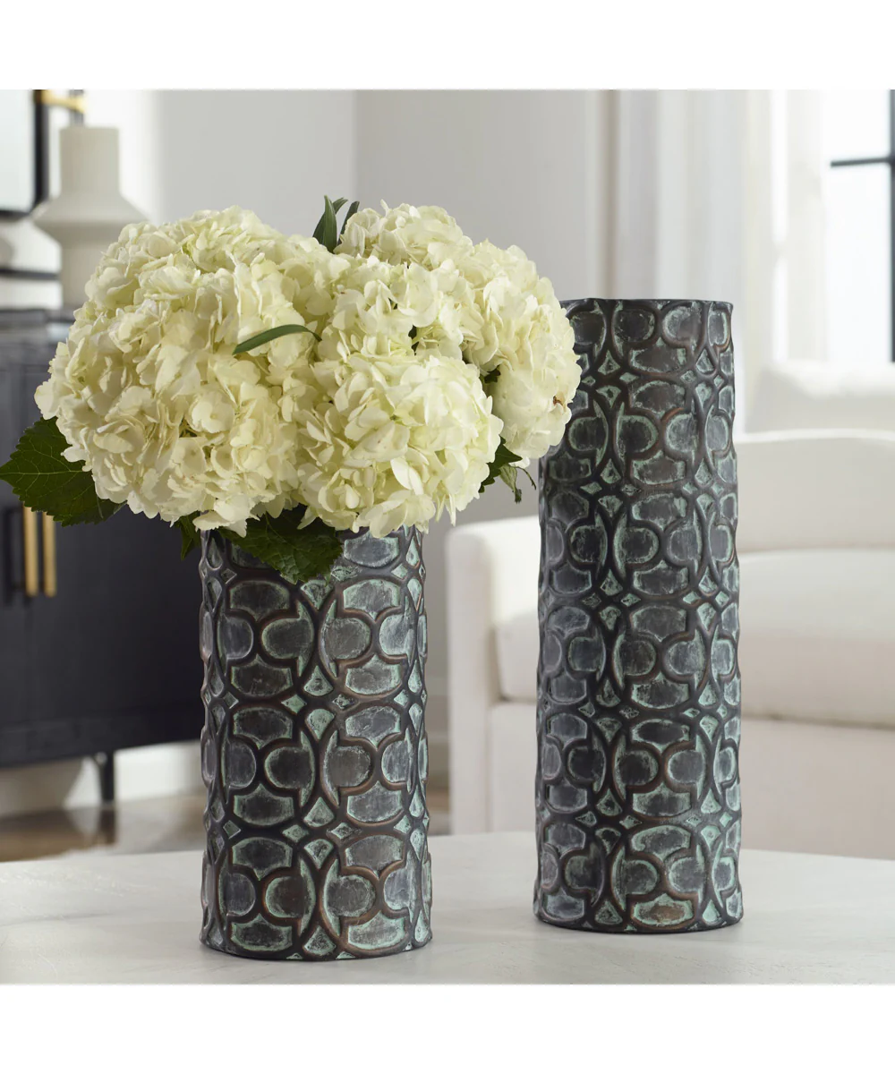 Baltra Bronze Patina Vases, Set of 2 - Image 2