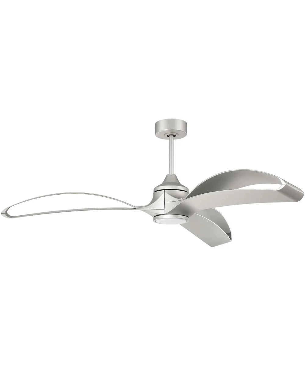 60" Bandeaux 1-Light Fan Painted Nickel