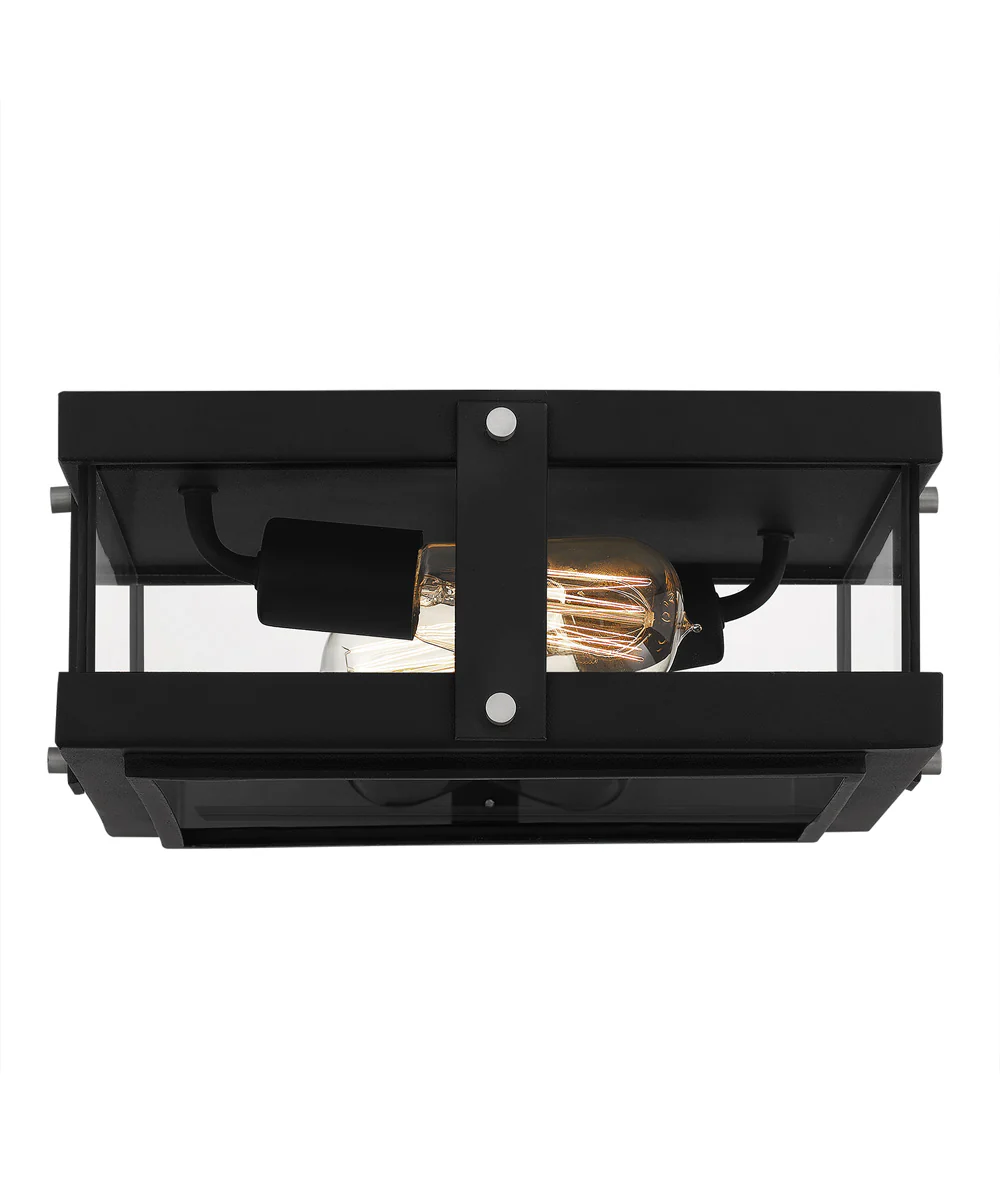 Beck 2-light Flush Mount Earth Black - Image 4