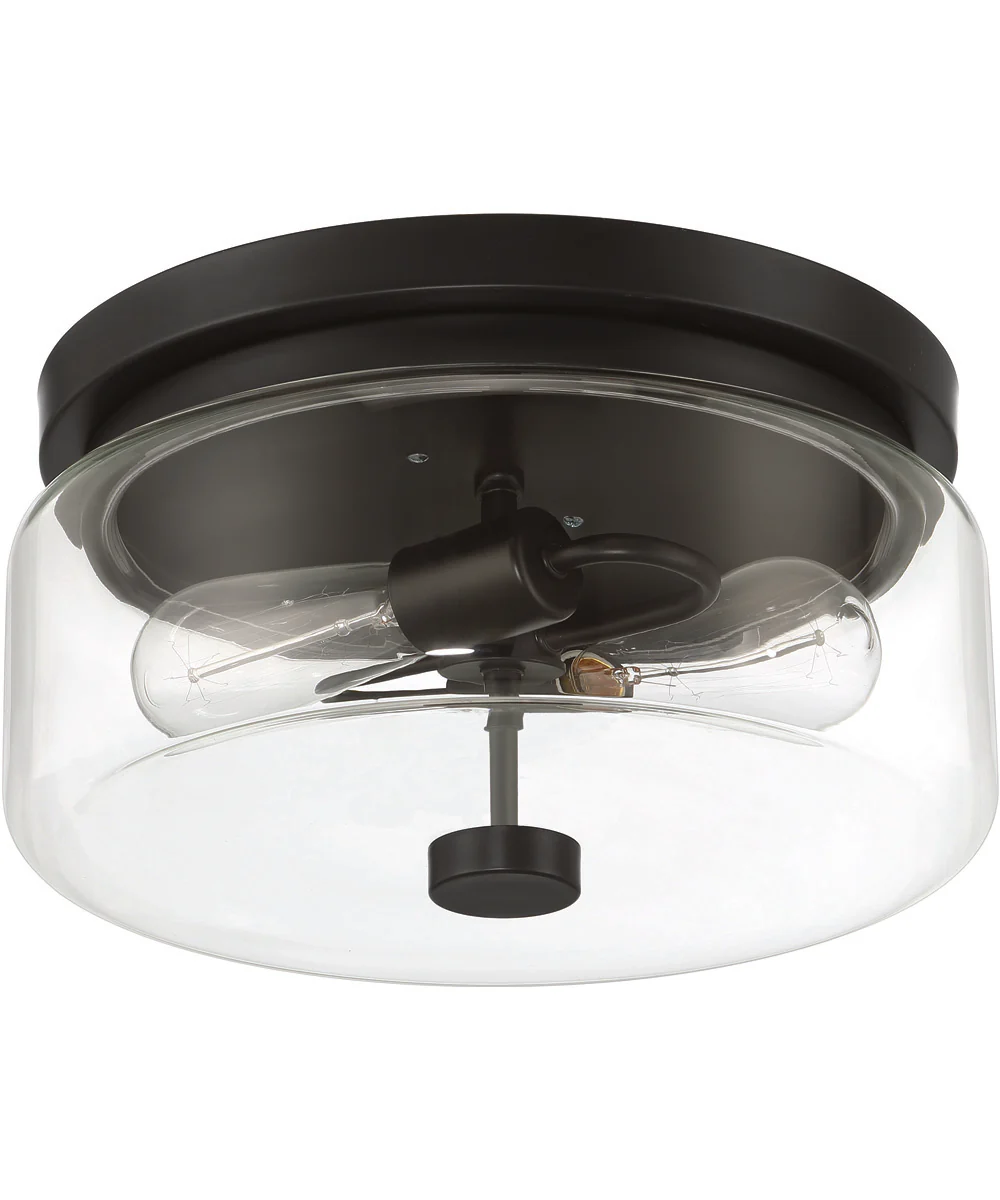 Bennet 2-Light Outdoor Flush Midnight - Image 3