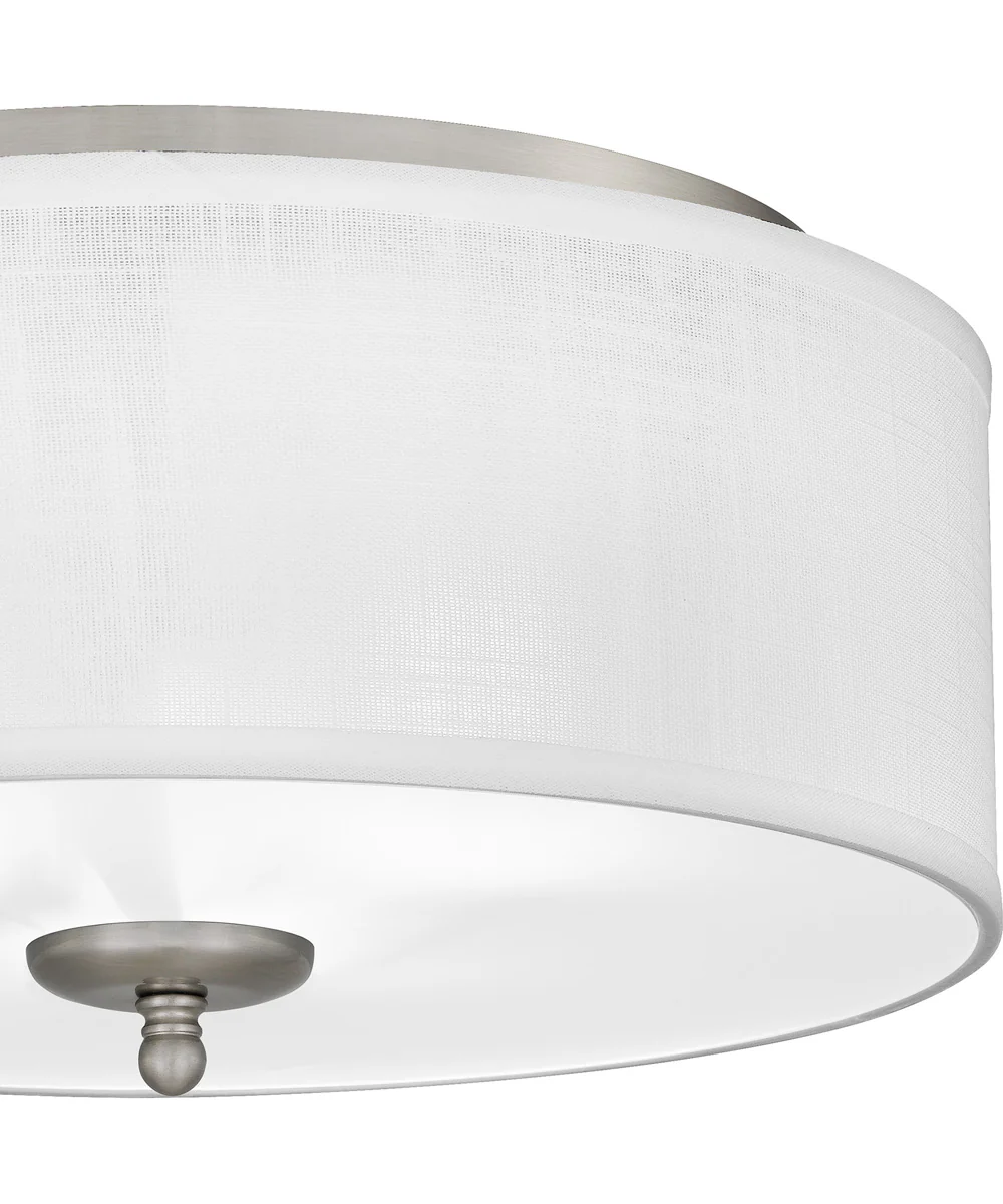Blanche Medium 3-light Flush Mount Brushed Nickel - Image 5