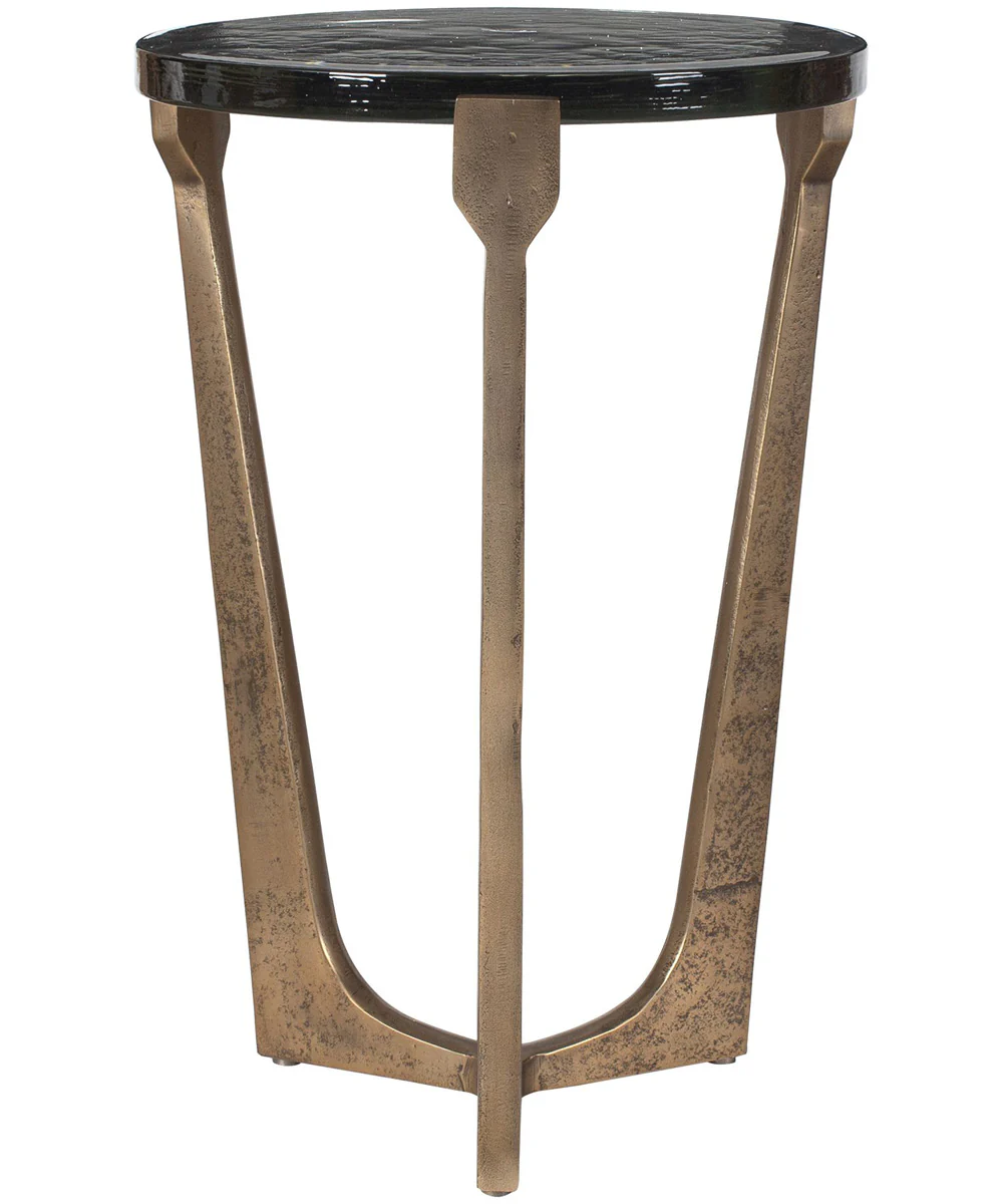 Bohdi Outdoor Brass Accent Table - Image 3