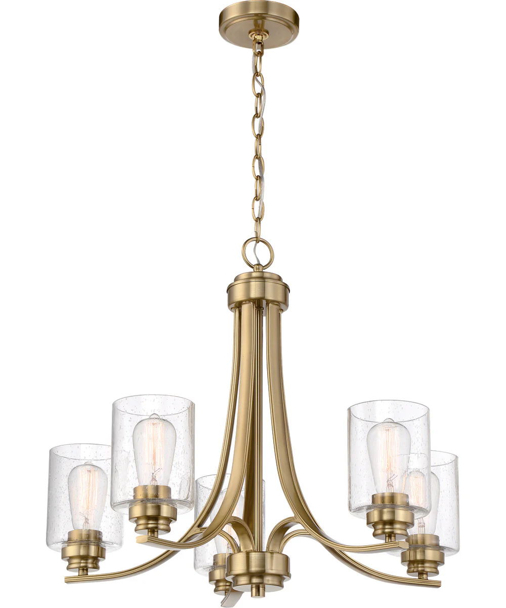 Bolden 5-Light Chandelier Satin Brass - Image 2