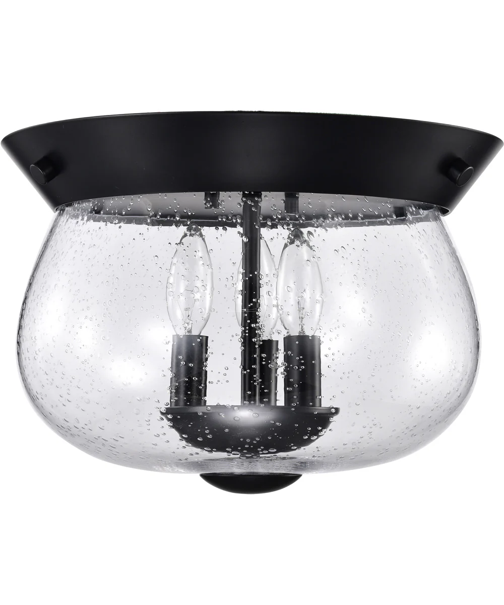 Boliver 3-Light Close-to-Ceiling Matte Black - Image 3