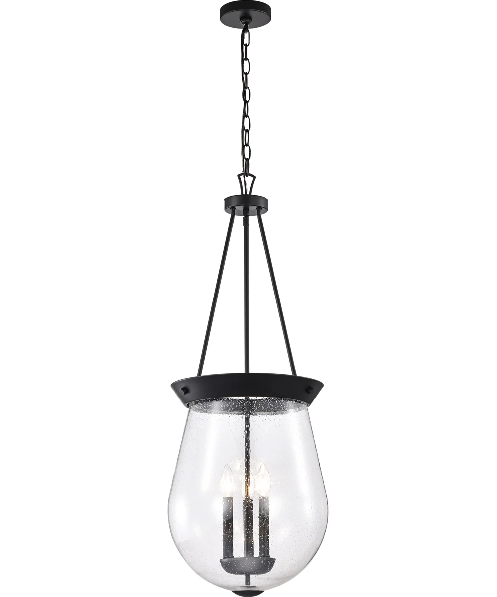 Boliver 3-Light Pendant Matte Black - Image 2