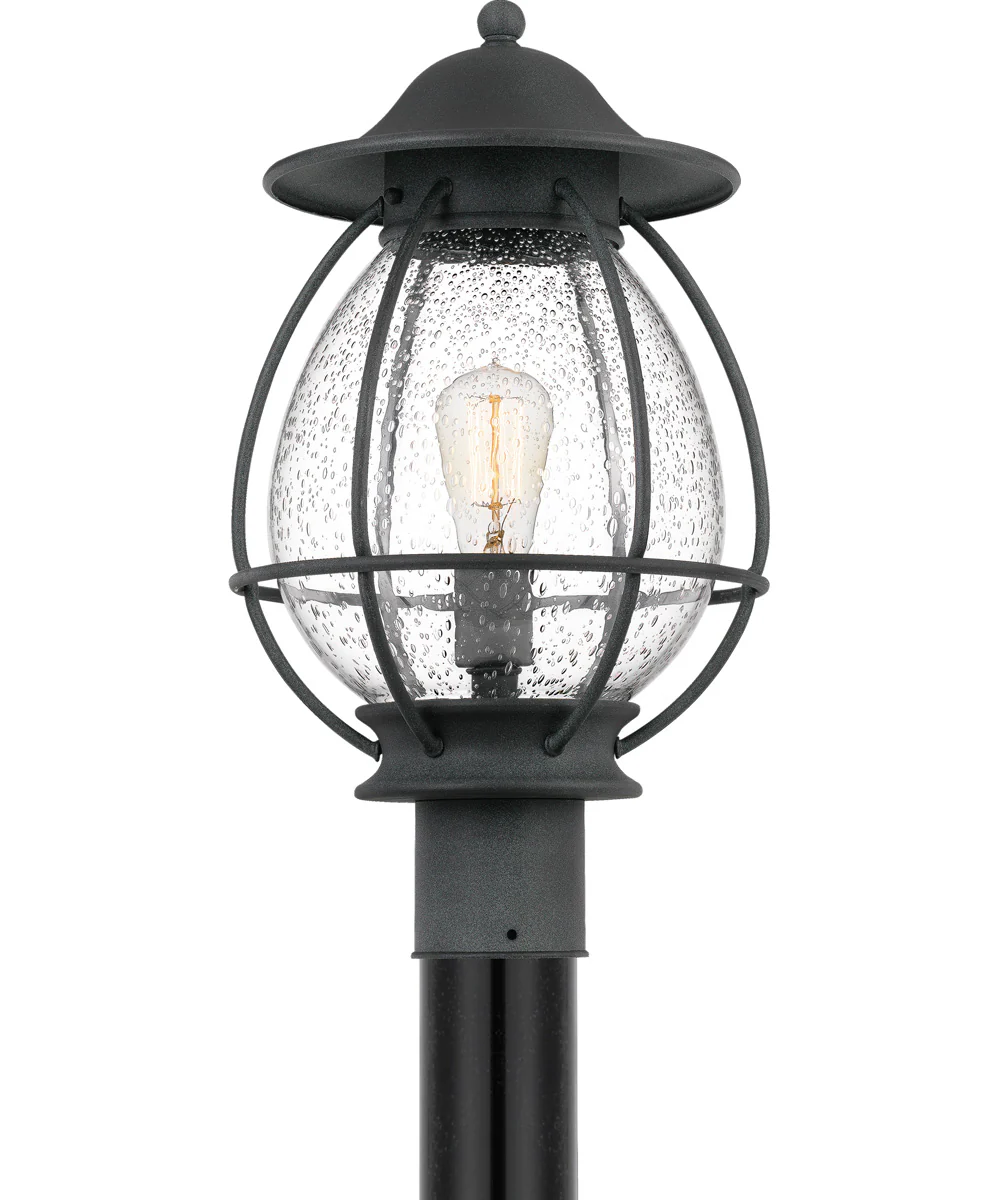 Boston Large 1-light Outdoor Post Light Mottled Black - Image 5
