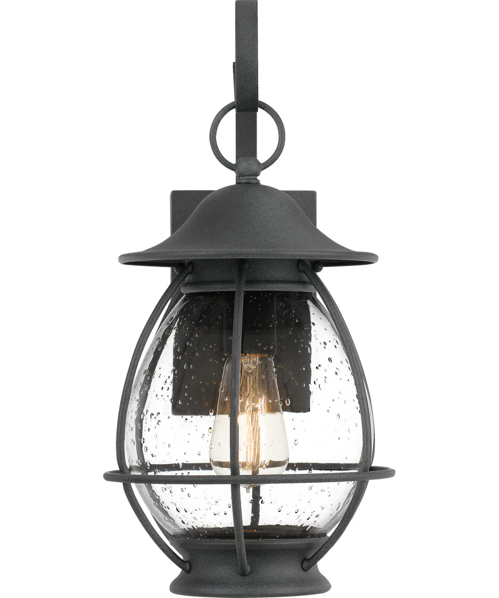 Boston Medium 1-light Outdoor Wall Light Mottled Black - Image 4