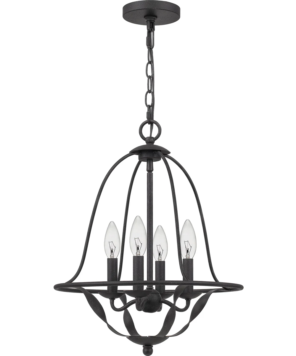Bradbury 4-light Chandelier Grey Ash - Image 3