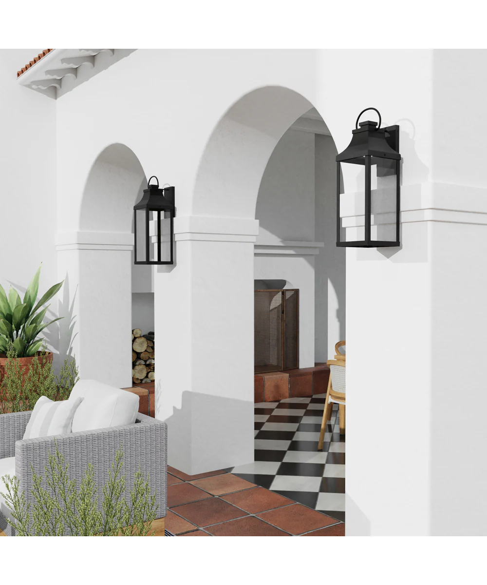 Bradford 1-Light Outdoor Wall-Lantern Rain or Shine - Black - Image 2