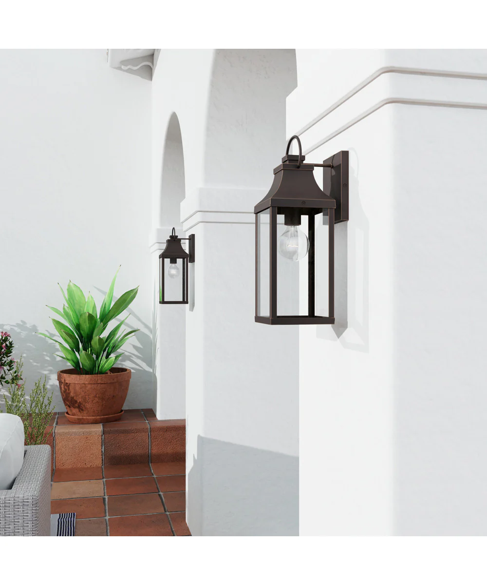 Bradford 1-Light Outdoor Wall-Lantern Rain or Shine - Oiled Bronze - Image 2