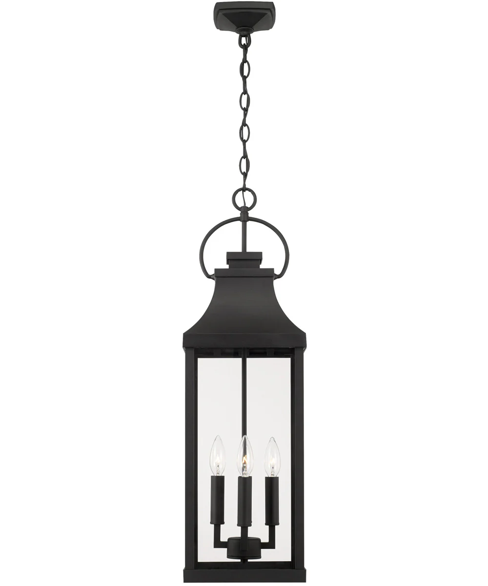 Bradford 4-Light Outdoor Hanging-Lantern Rain or Shine - Black - Image 4