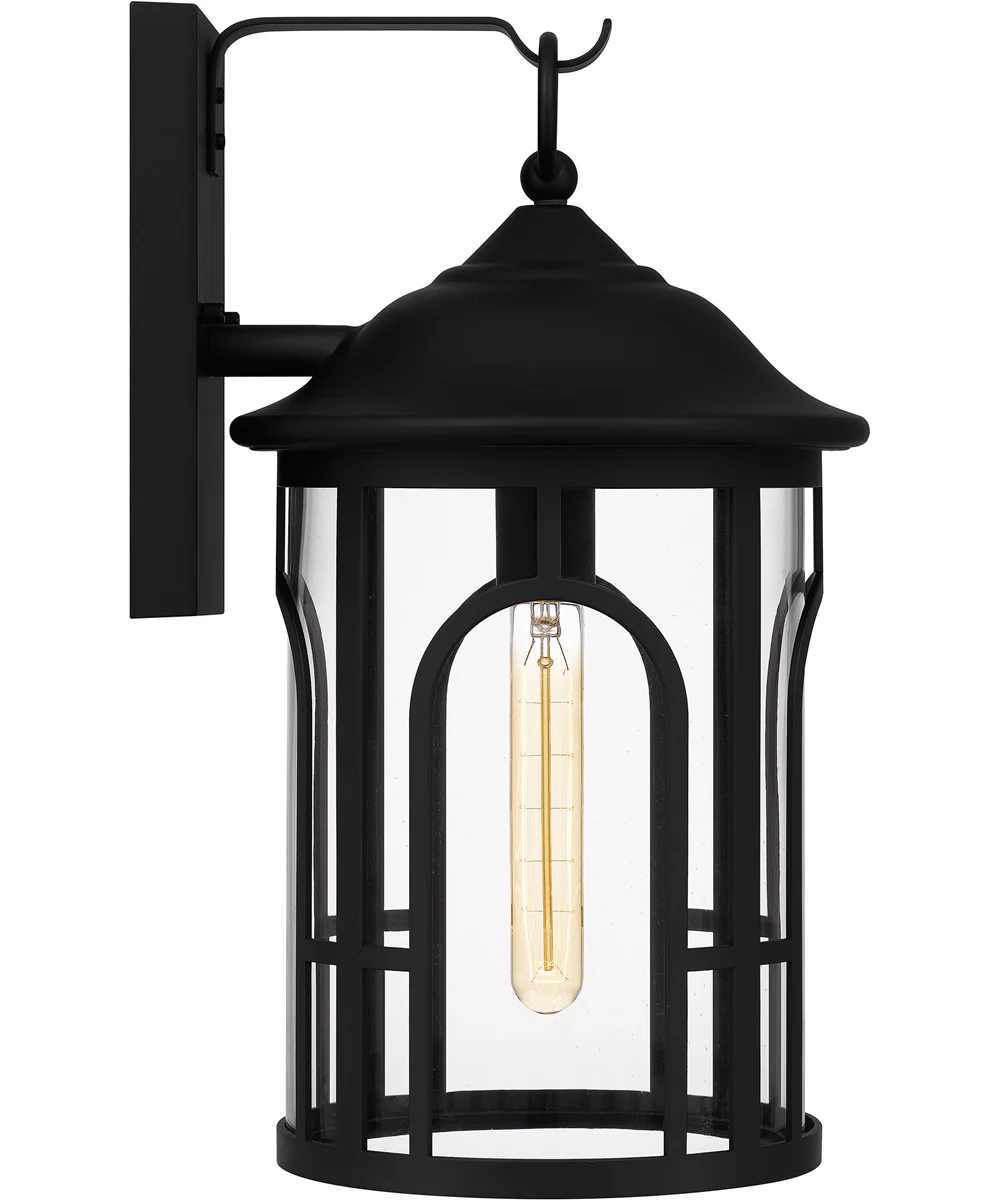 Brampton Large 1-light Outdoor Wall Light Coastal Armour Aluminum Matte Black - Image 5