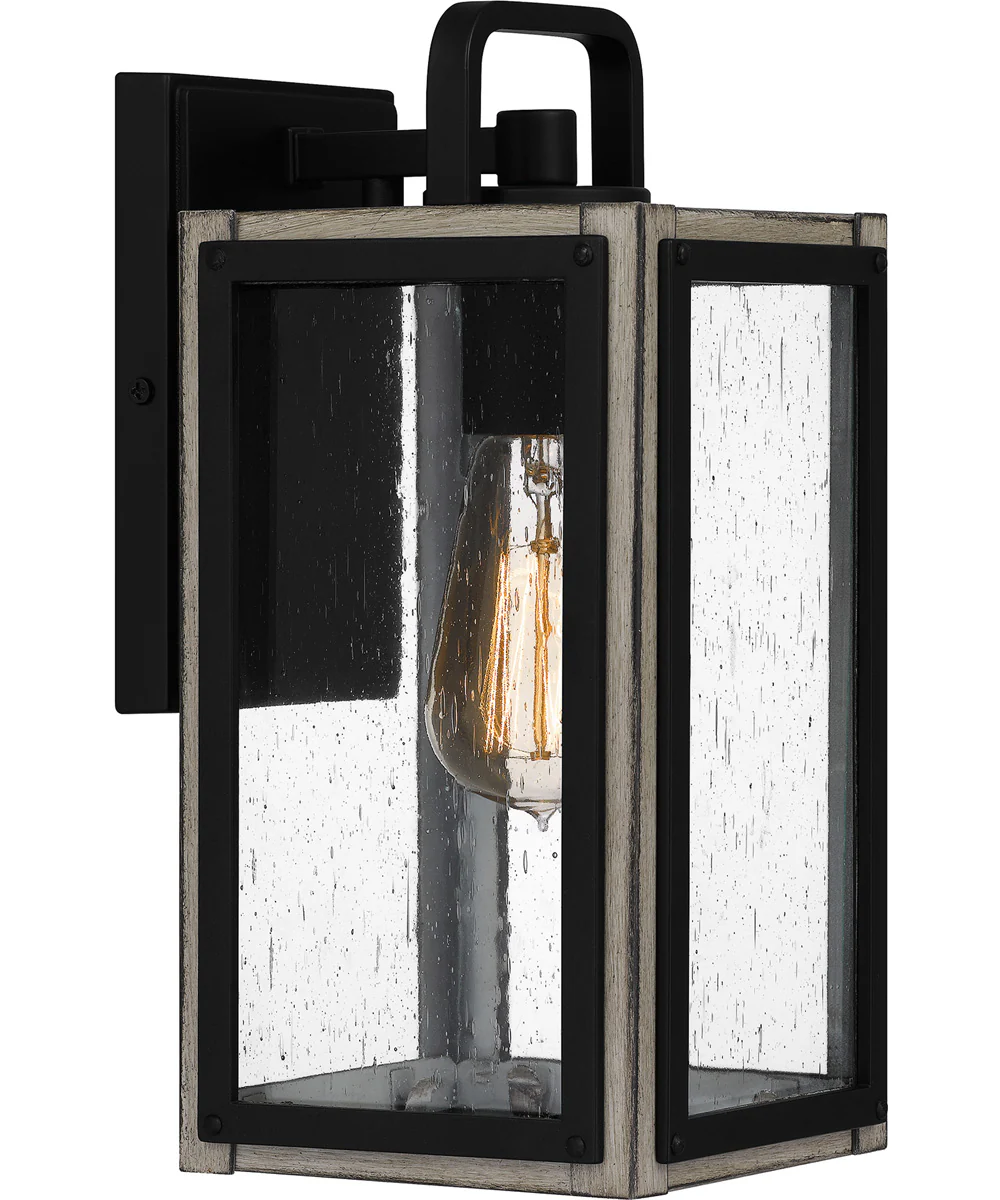 Bramshaw Small 1-light Outdoor Wall Light  Coastal Armour Aluminum Matte Black - Image 2