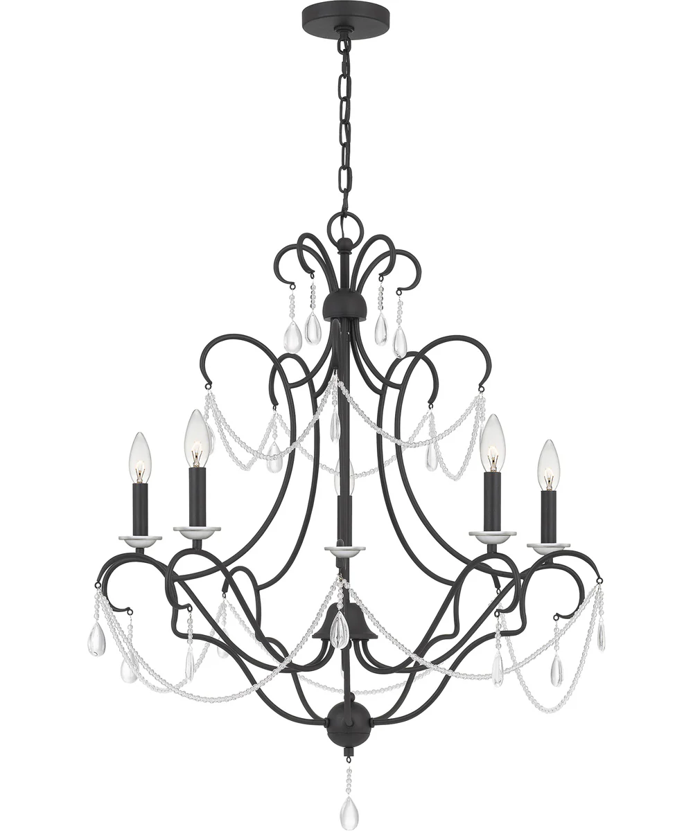 Bray 5-light Chandelier Earth Black - Image 2