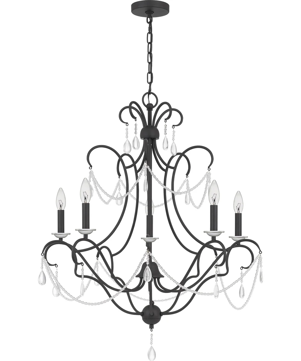 Bray 5-light Chandelier Earth Black - Image 3