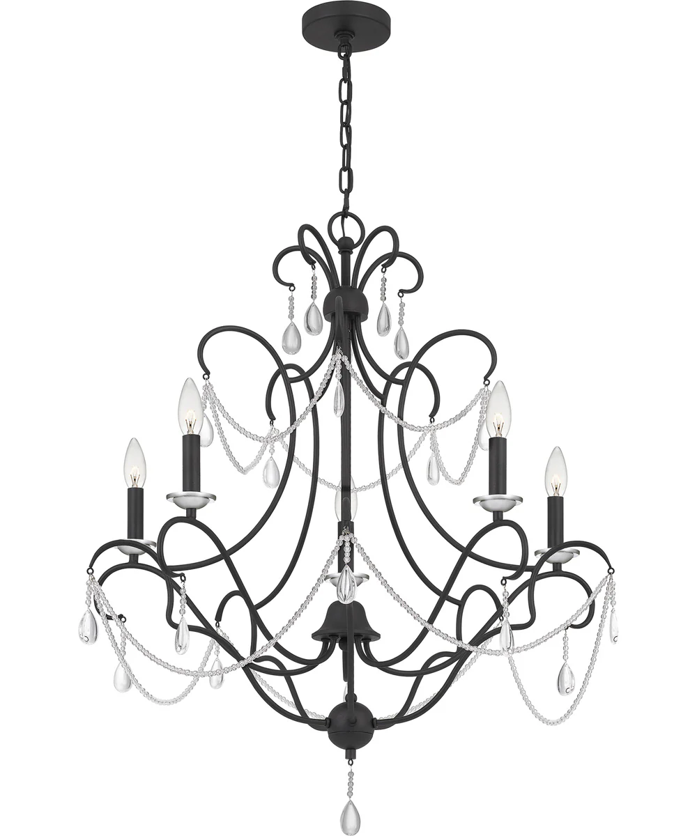 Bray 5-light Chandelier Earth Black - Image 4