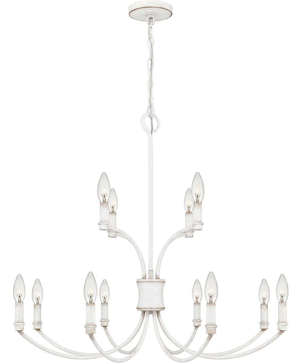 Briar 12-light Chandelier Antique White