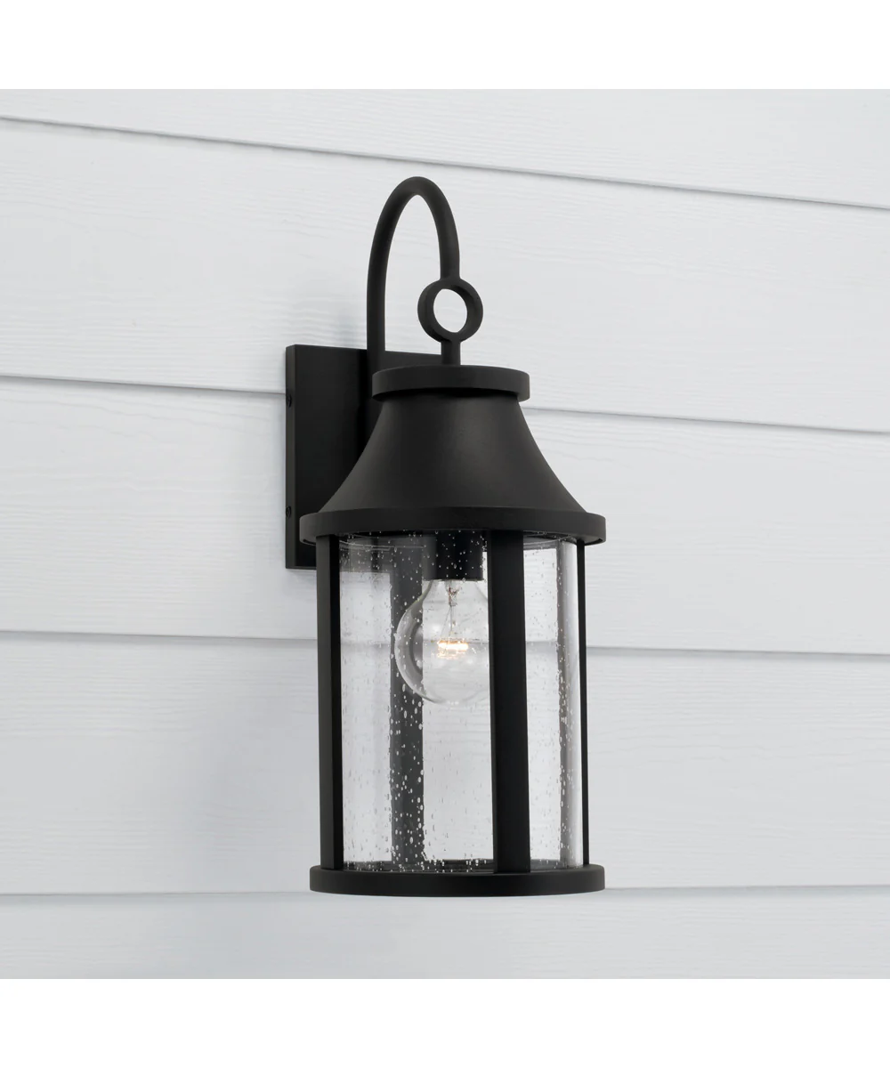 Bridger 1-Light Outdoor Wall-Lantern Black - Image 2