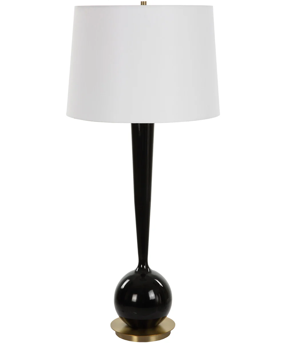 Brielle Polished Black Table Lamp - Image 4