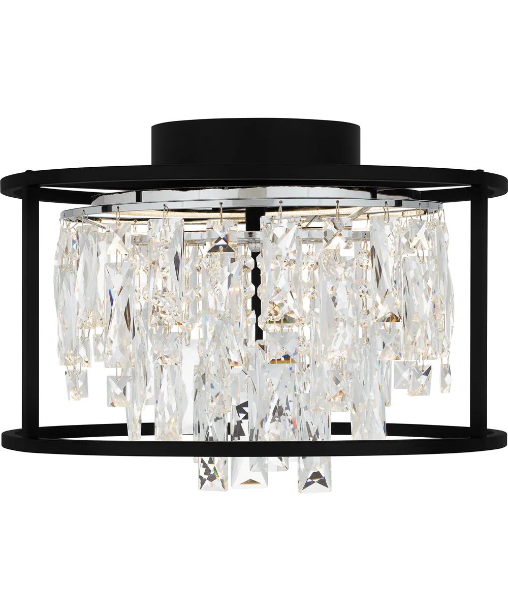 Brillance Medium Flush Mount Matte Black - Image 3