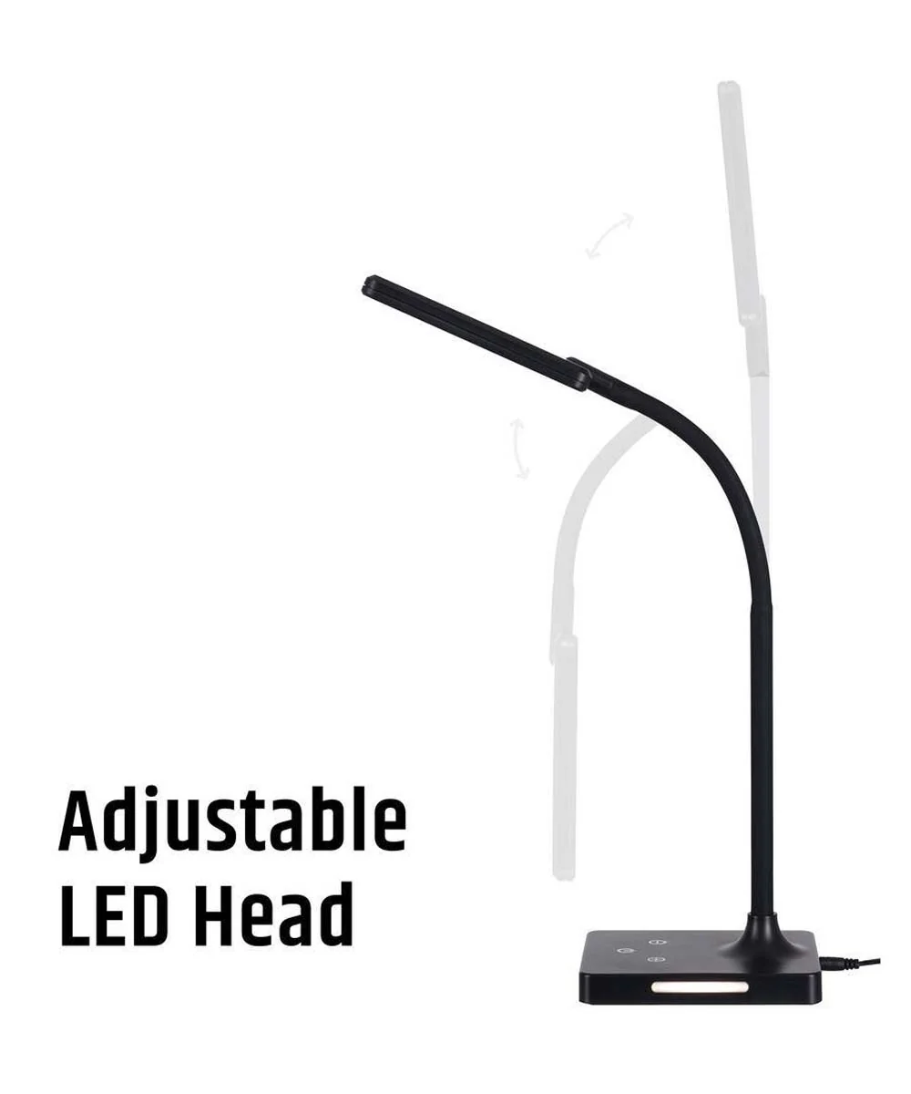 Brilli 21"H Charge Up Circadian LED Desk Lamp Black Finish with Touch Switch, Night Light on Base - Image 6