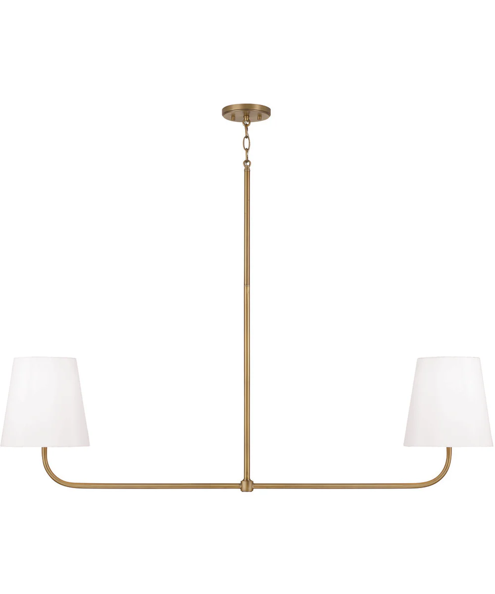 Brody 2-Light Island Aged Brass
