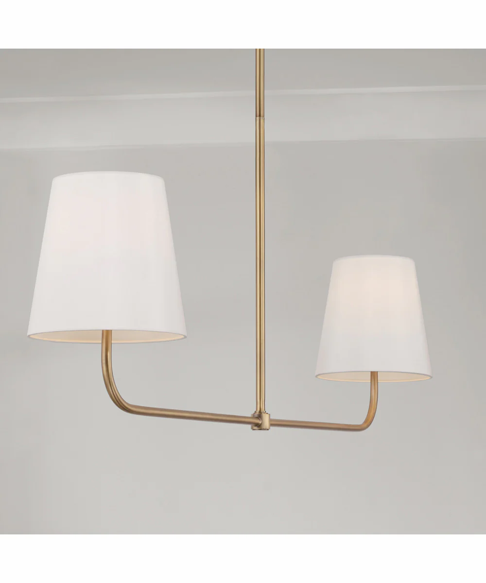Brody 2-Light Island Aged Brass - Image 3