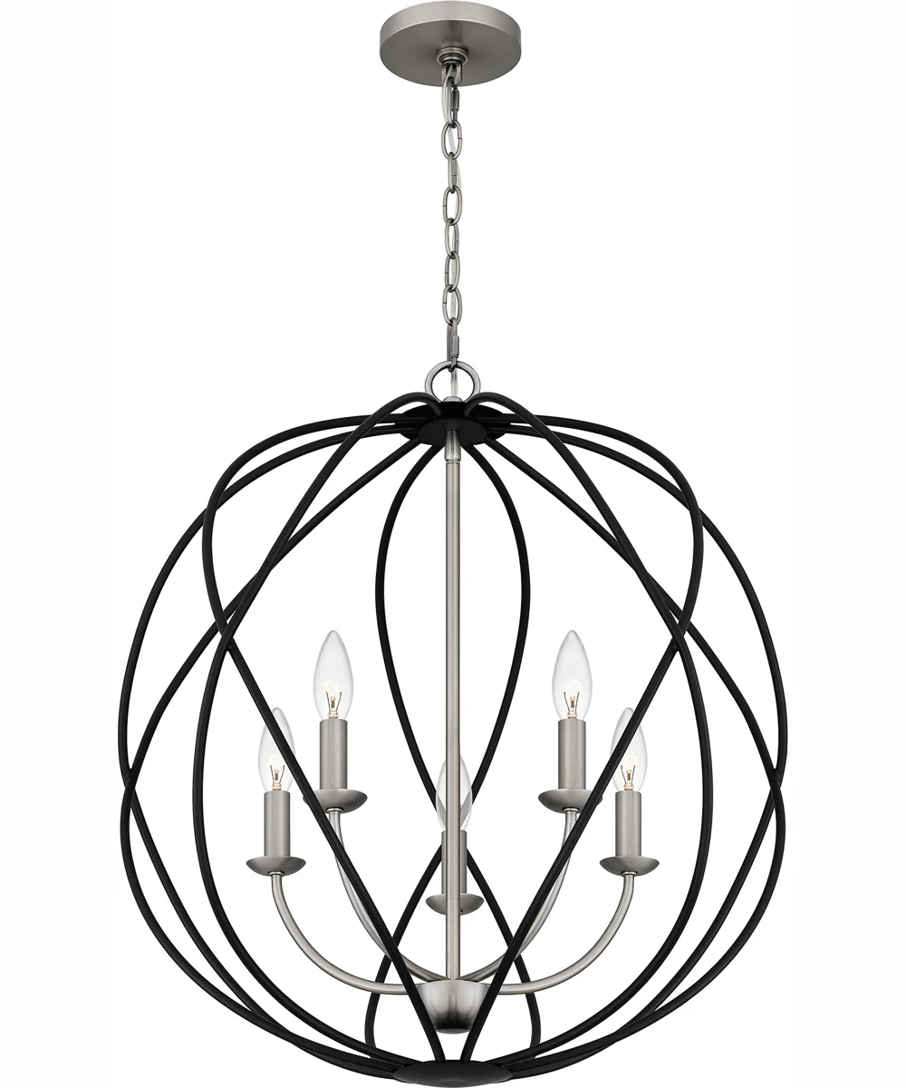 Bryn 5-light Pendant Antique Nickel - Image 5