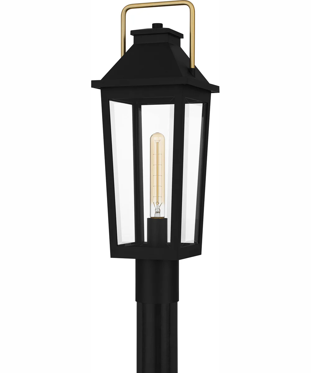 Buckley Large 1-light Outdoor Post Light Coastal Armour Aluminum Matte Black - Image 3
