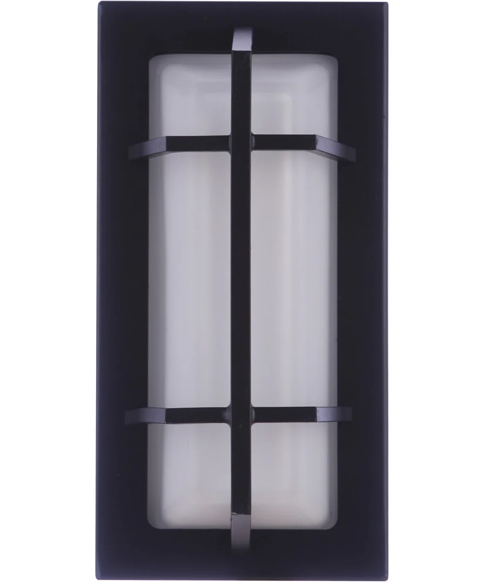 Bulkhead Rectangular 1-Light Outdoor Lighting Textured Black - Image 3