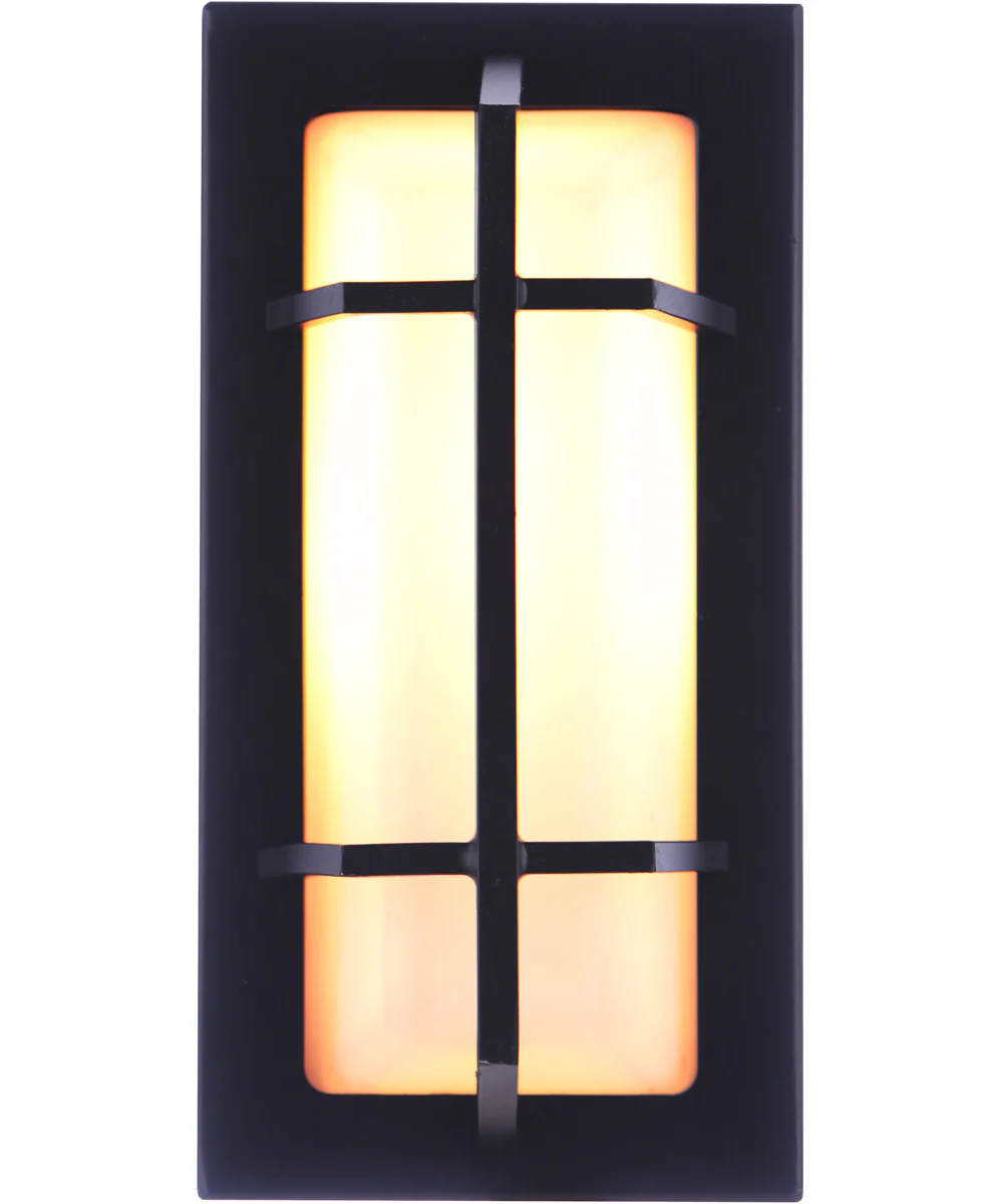 Bulkhead Rectangular 1-Light Outdoor Lighting Textured Black - Image 4