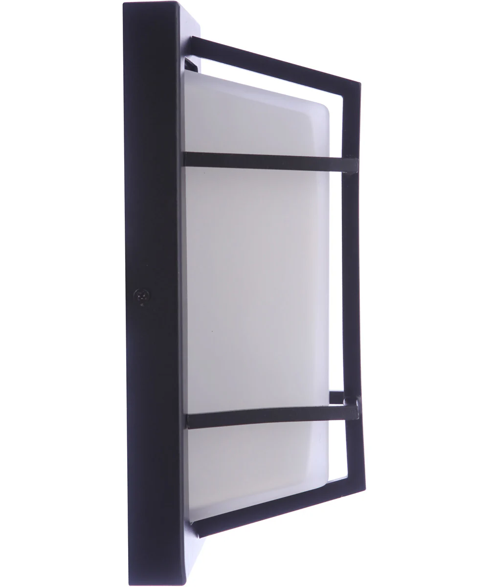 Bulkhead Rectangular 1-Light Outdoor Lighting Textured Black - Image 5