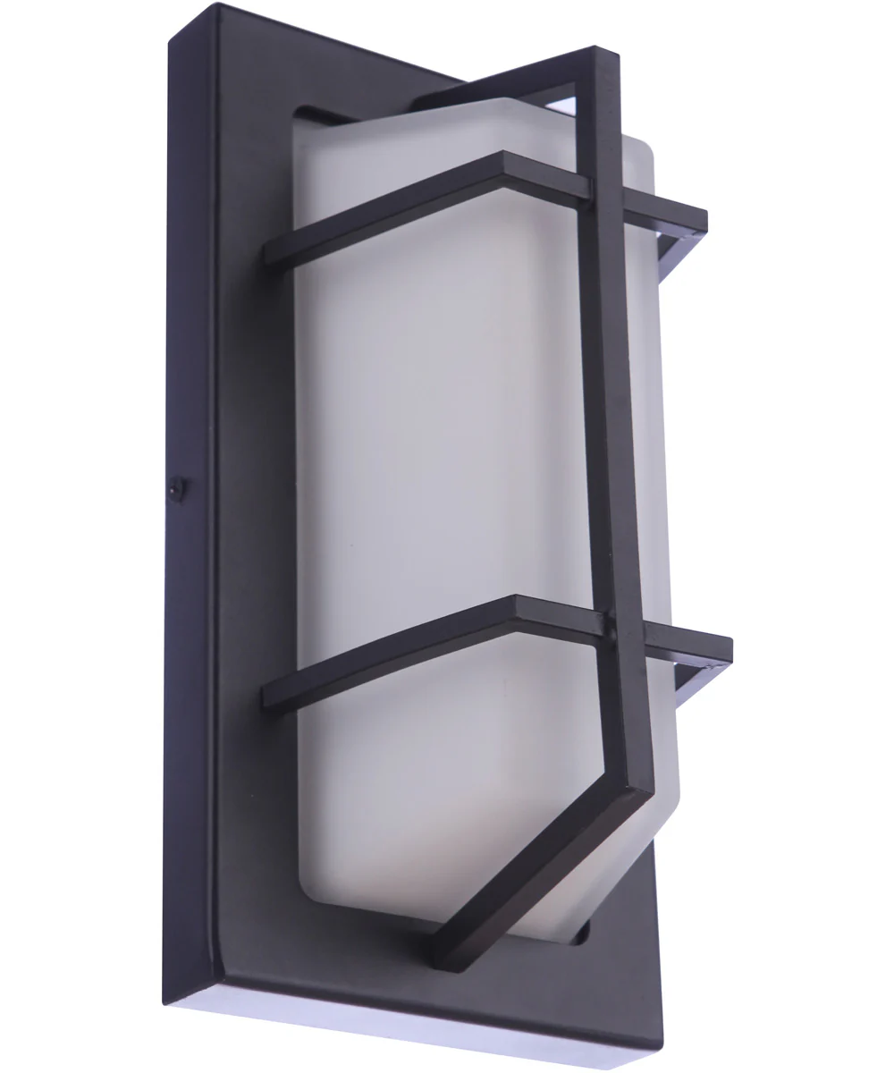Bulkhead Rectangular 1-Light Outdoor Lighting Textured Black - Image 6