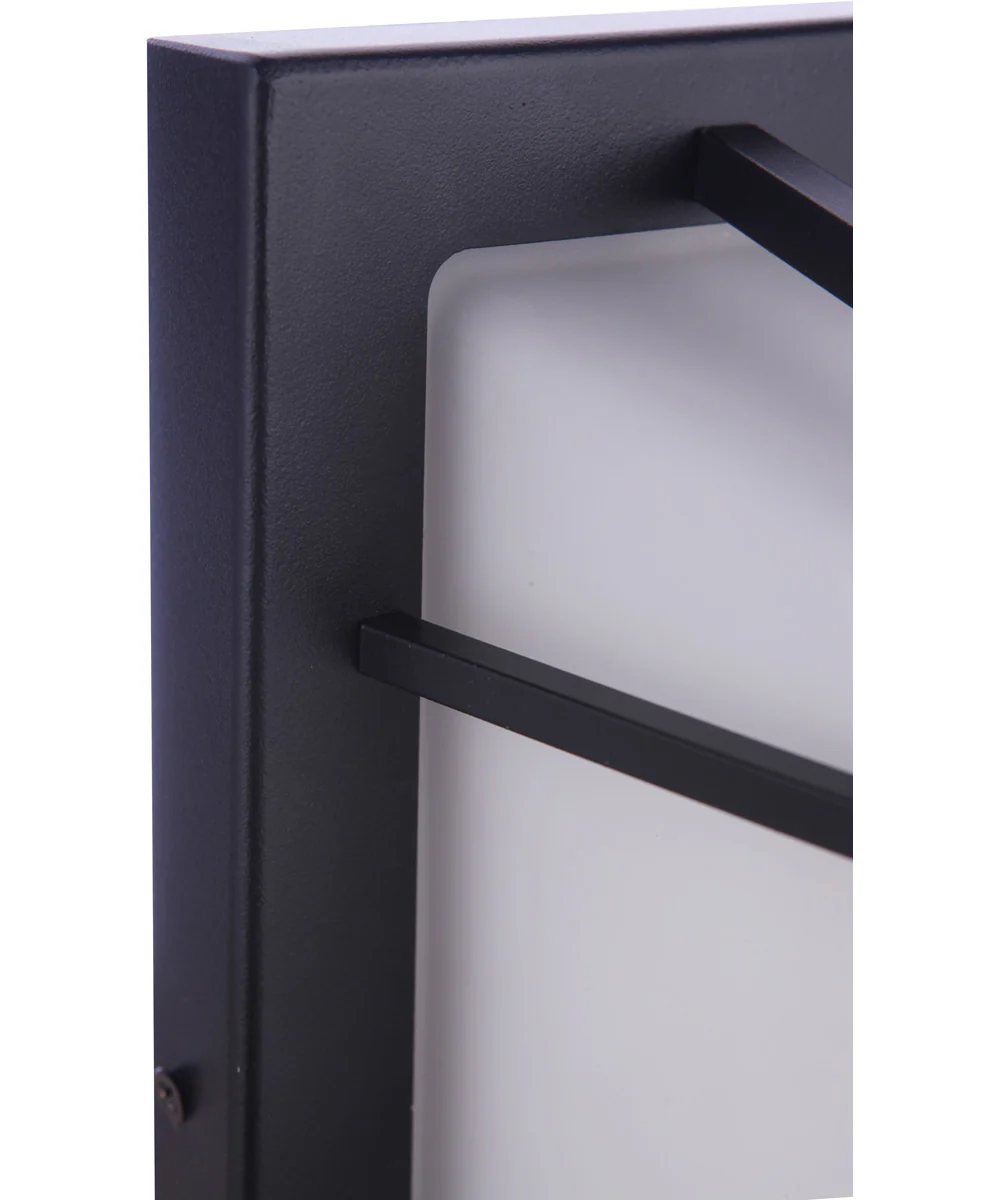 Bulkhead Rectangular 1-Light Outdoor Lighting Textured Black - Image 8