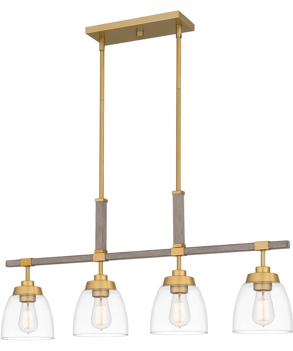 Burkett Medium 4-light Island Light Light Gold - Image 2