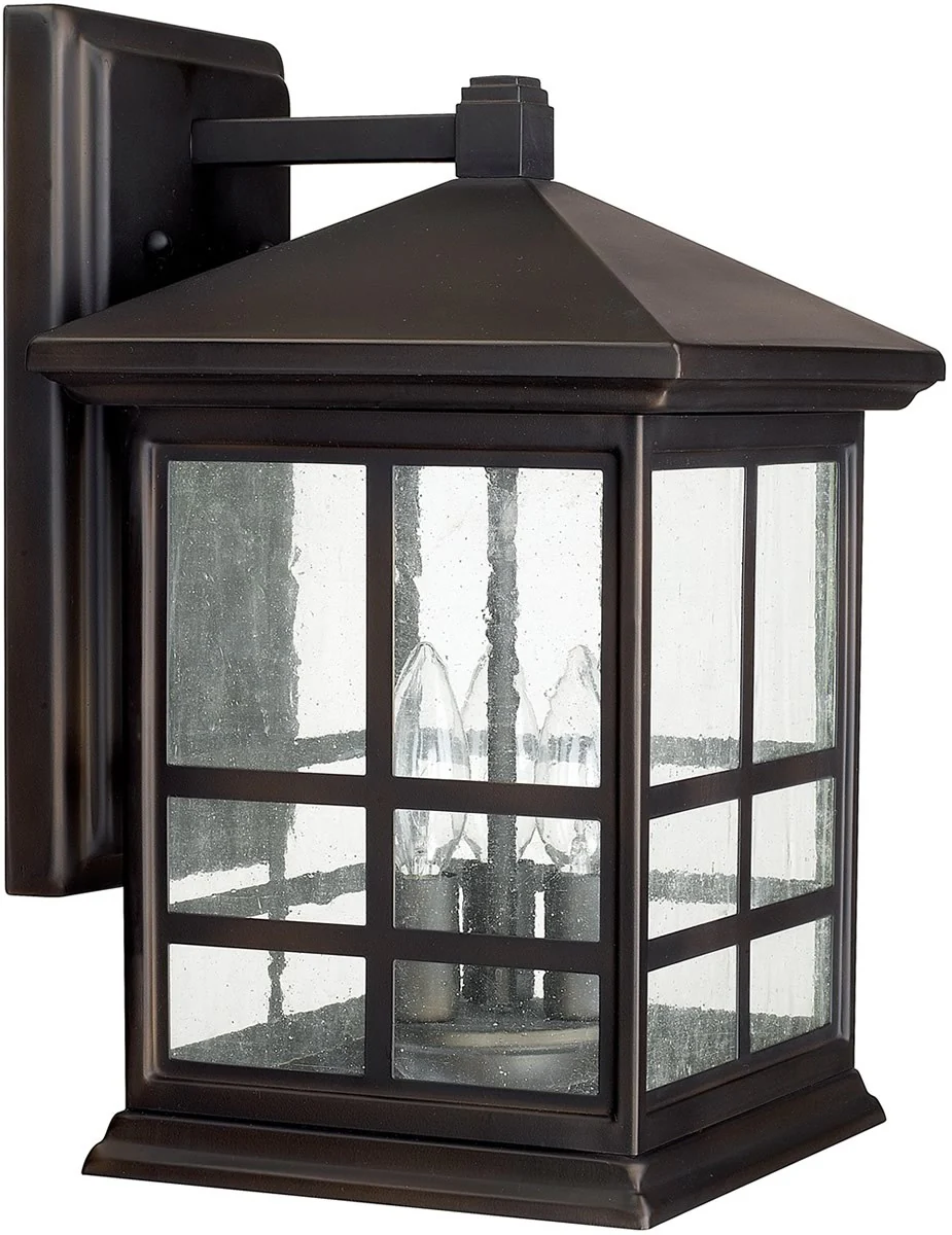 15"H Preston 3-Light Outdoor Wall Lantern Old Bronze