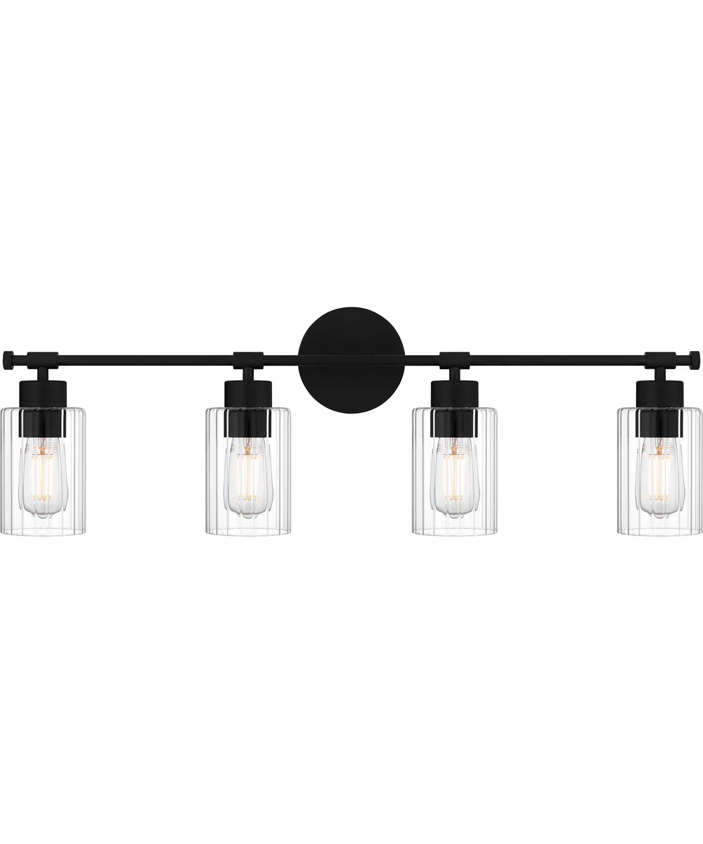 Caputo Extra Large 4-light Bath Light Matte Black