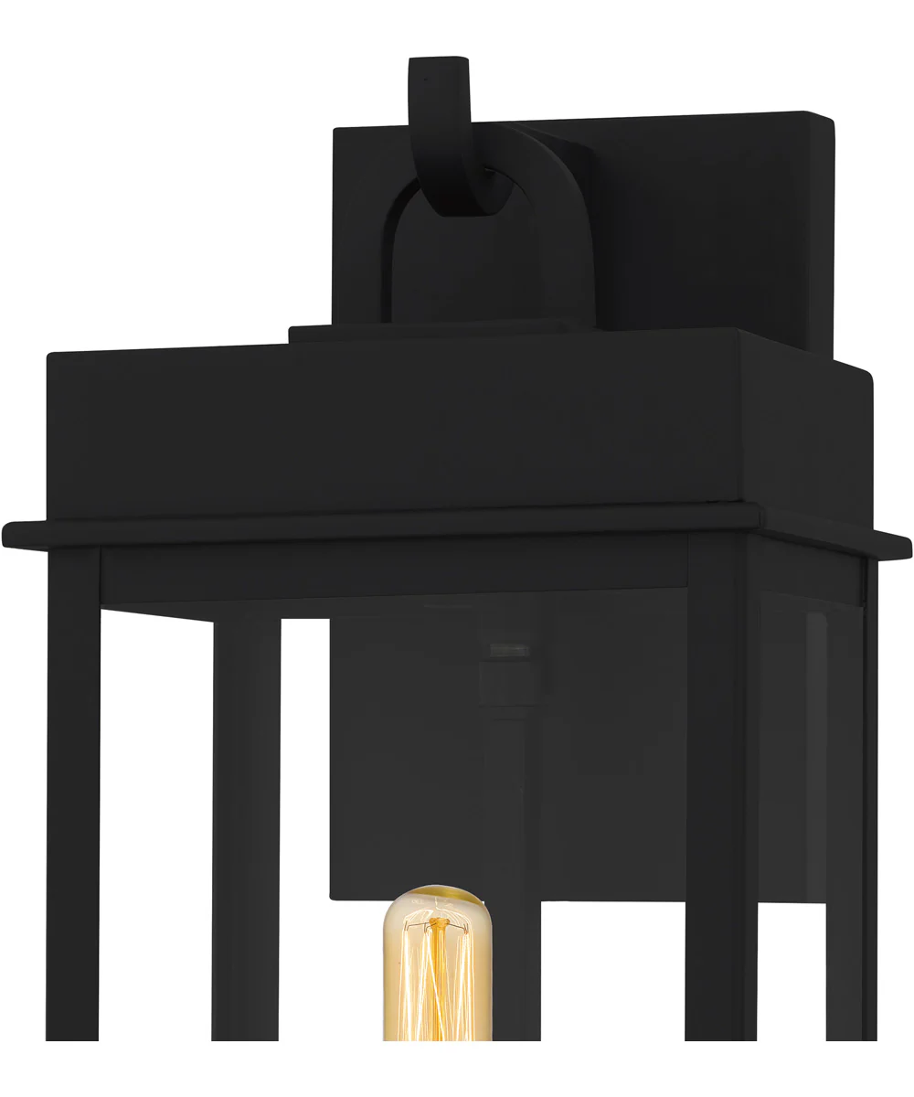 Carmen Small 1-light Outdoor Wall Light Coastal Armour Aluminum Matte Black - Image 5