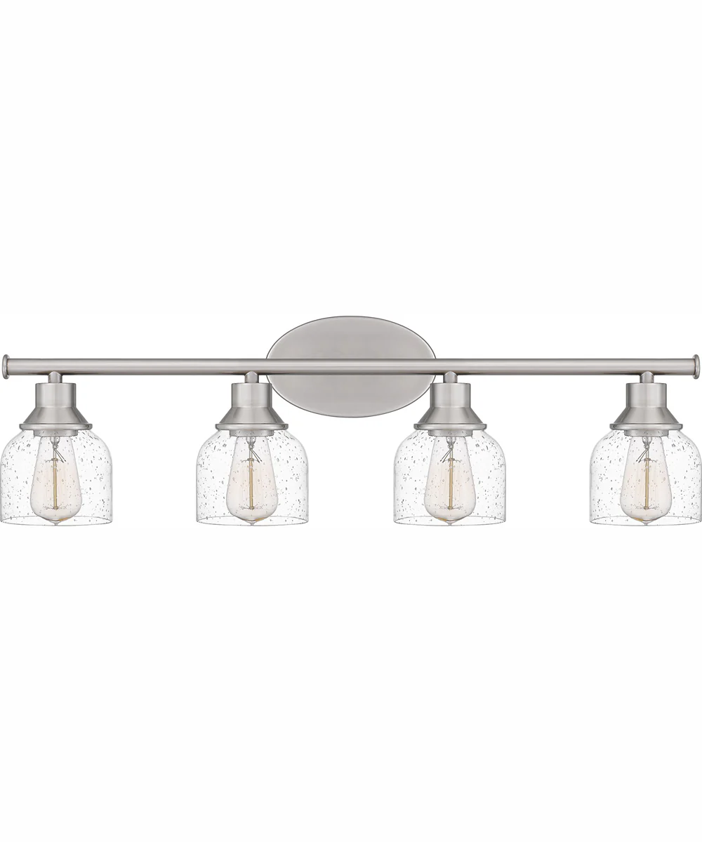Caverly Extra Large 4-light Bath Light Brushed Nickel - Image 3
