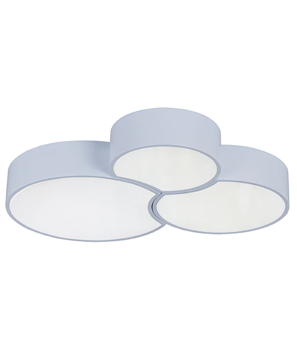 Cells 16"W 1-Light LED Flush Mount Light Fixture Matte White Finish by ET2 - Image 3