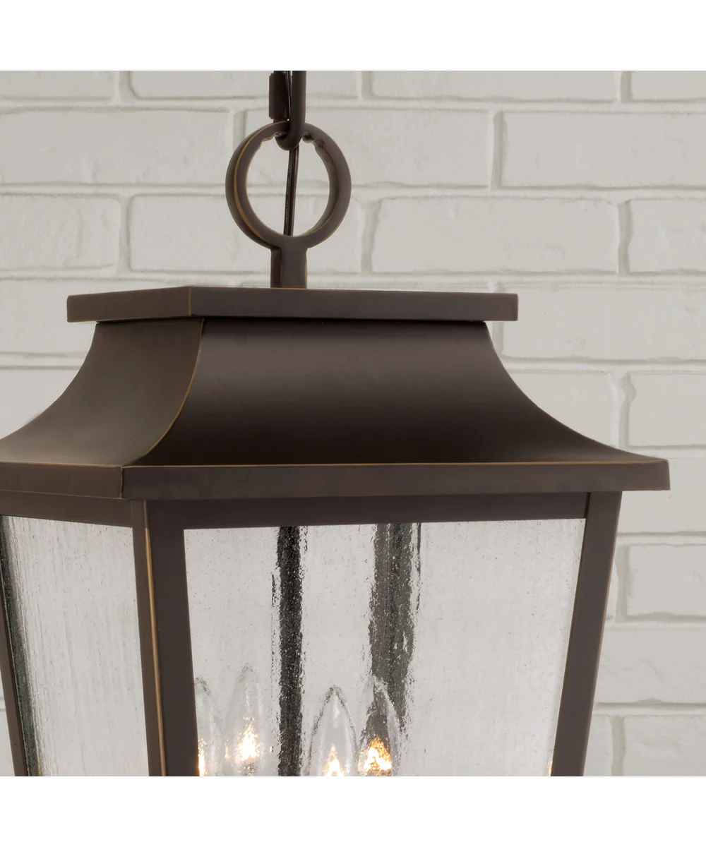 Chandler 4-Light Outdoor Hanging-Lantern Oiled Bronze - Image 3