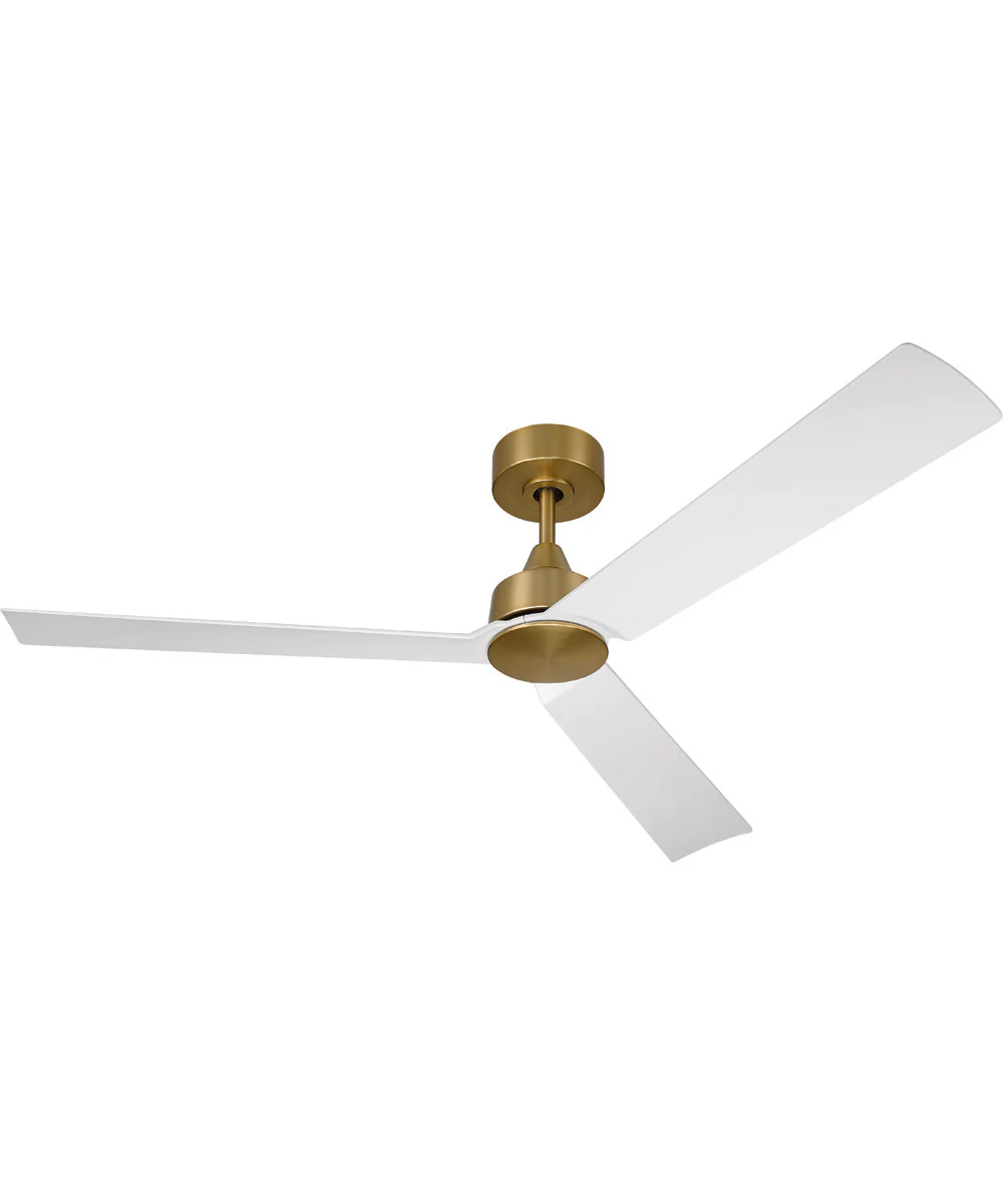 Charming 52" 3-Blade Indoor Ceiling Fan Fan Satin Brass - Image 3