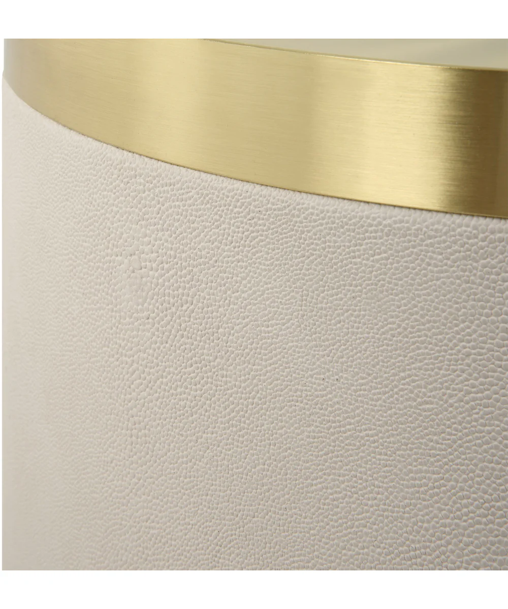 Circuit Brass & White Accent Table - Image 4