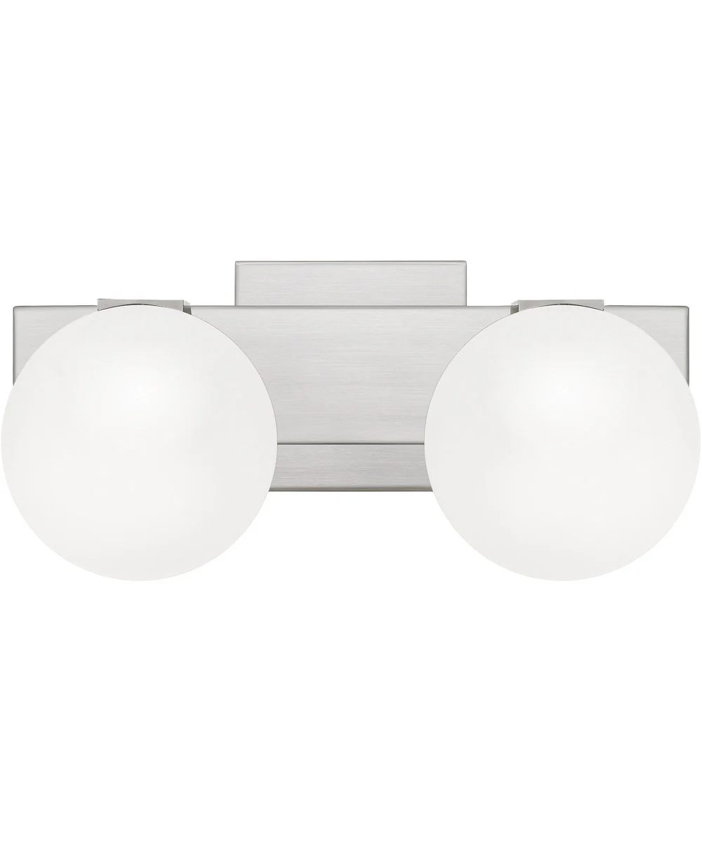 Clements Medium 2-light Bath Light Brushed Nickel