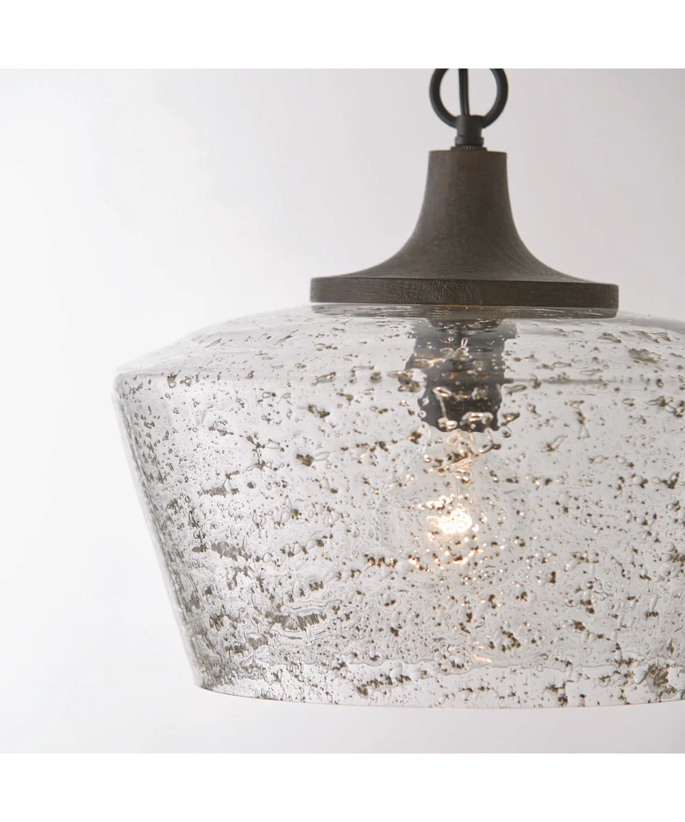 Clive 1-Light Pendant Carbon Grey and Black Iron - Image 3