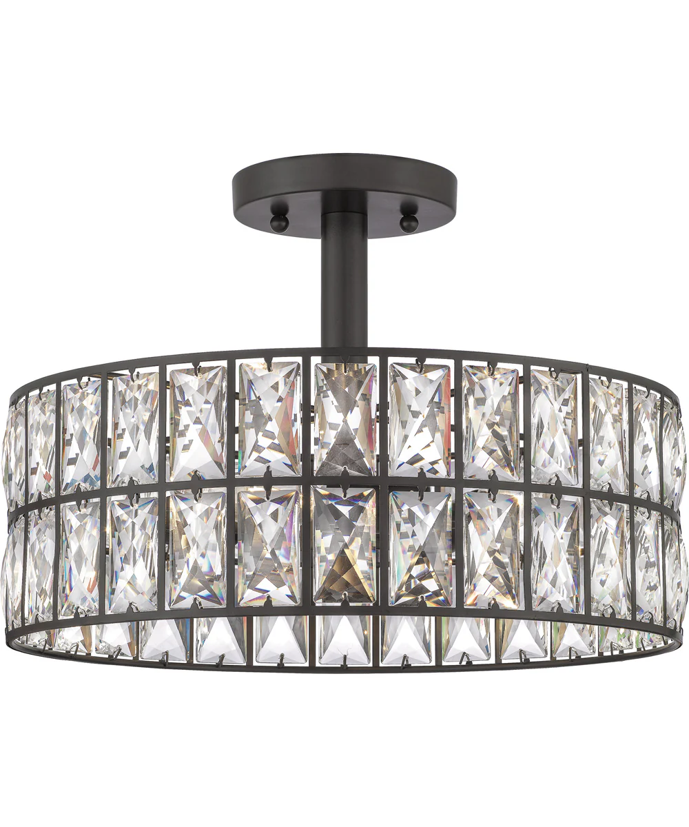 Coffman 3-light Semi Flush Mount Western Bronze - Image 2