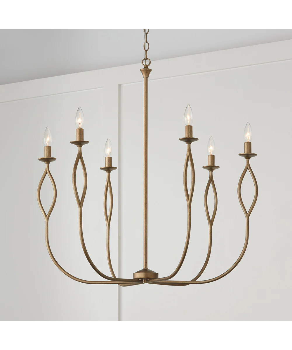 Cohen 6-Light Chandelier Mystic Luster - Image 2
